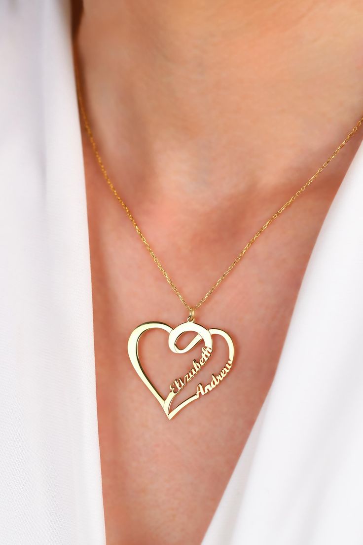 Customized heart necklace