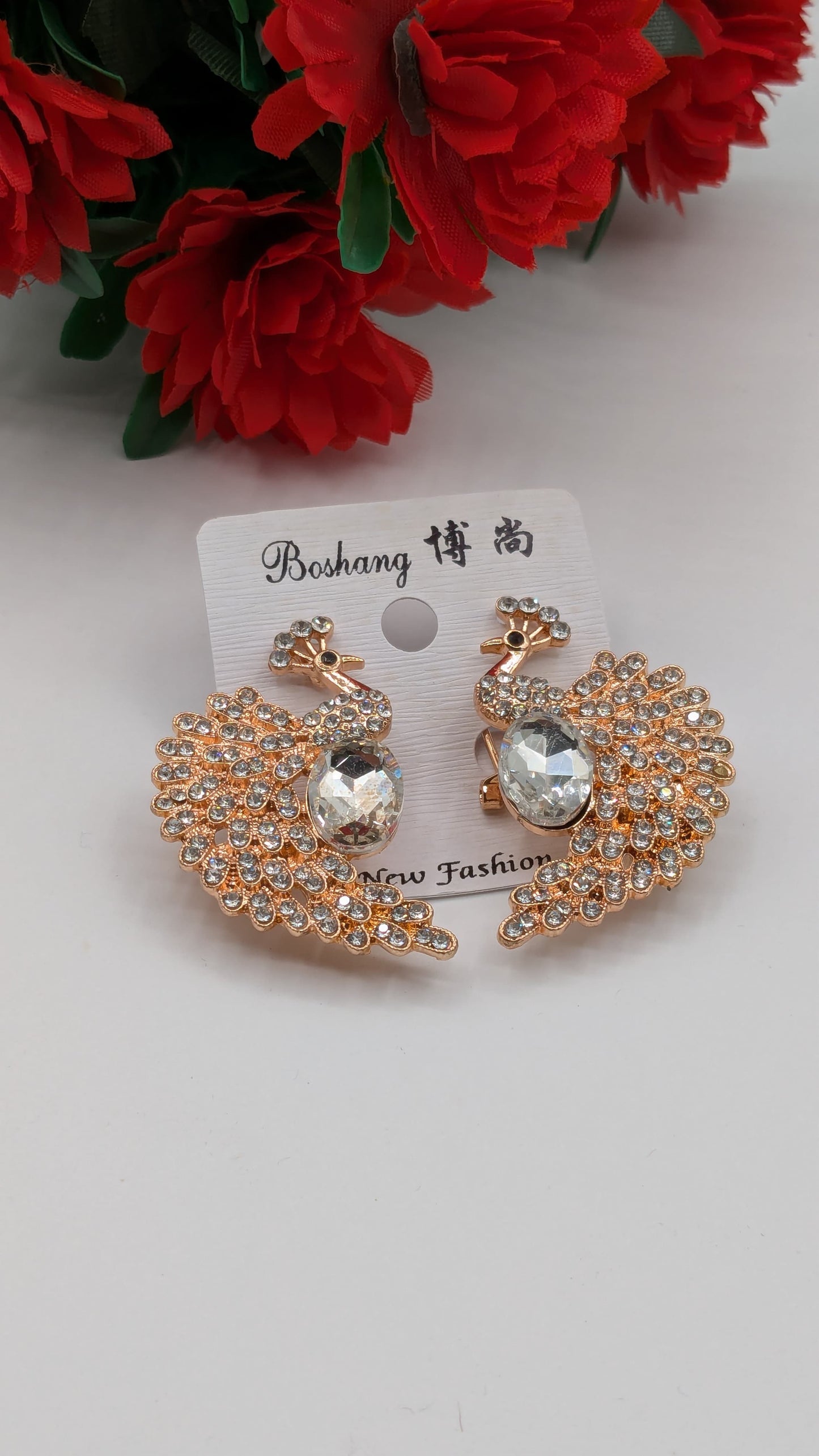 Stylish Peacock earrings 🦚