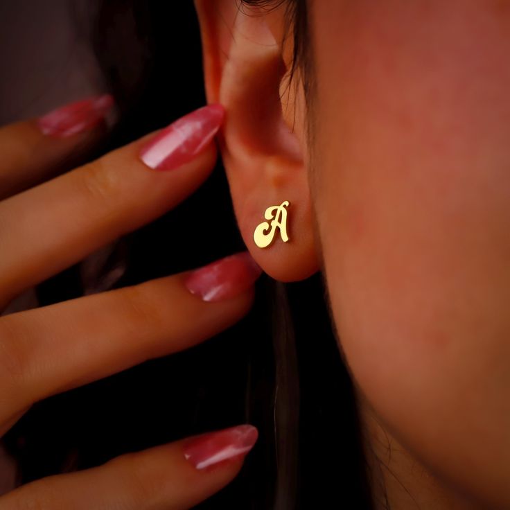 "Golden Initial Stud"